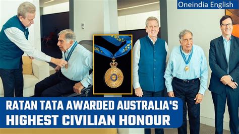 Ratan Tata honoured with Australia’s highest civilian award ‘Order of ...