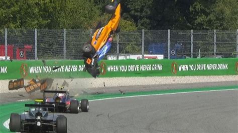 F3 driver's car flies into the air during 150mph horror crash in Italy ...