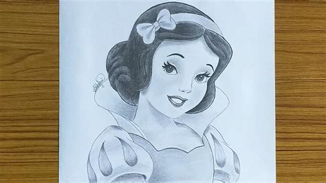 Snow White Pencil Drawing