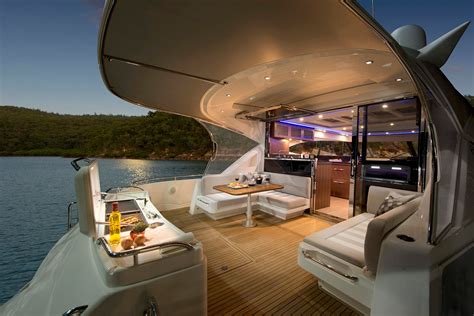 Riviera Sport Yacht Aft Deck | Yacht interior design, Yacht design ...