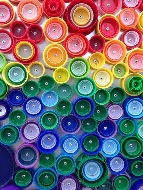 Colorful Bottle Cap Mural | Make: