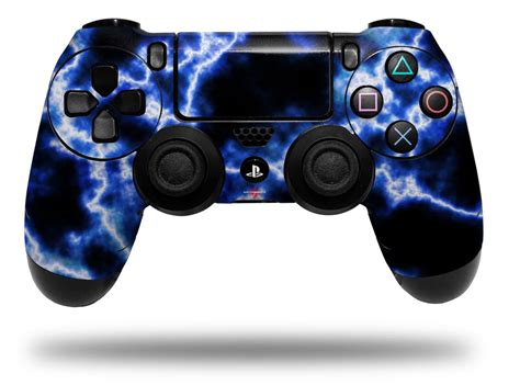 Vinyl Skin Wrap for Sony PS4 Dualshock Controller Electrify Blue ...