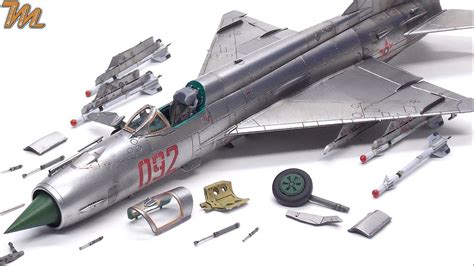 MiG-21 MF - Eduard - 1/72 - 4K plastic model gallery - YouTube