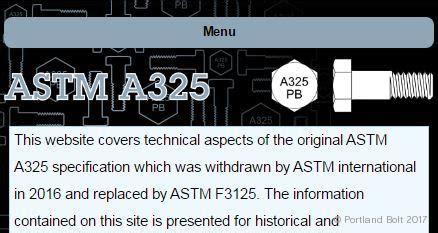 ASTM A325 - Portland Bolt