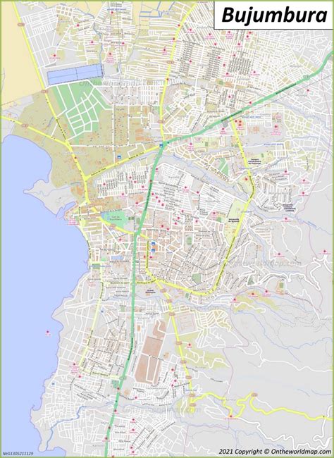 Bujumbura Map | Burundi | Detailed Maps of Bujumbura