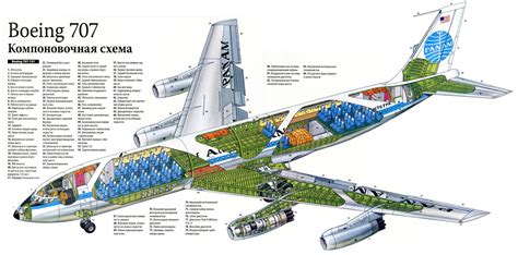 Боинг 707 - схема салона, лучшие места, интересные факты