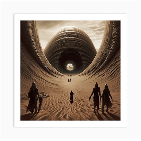 Dune Fan Art Sandworm Art Print by Fusion Designs - Fy