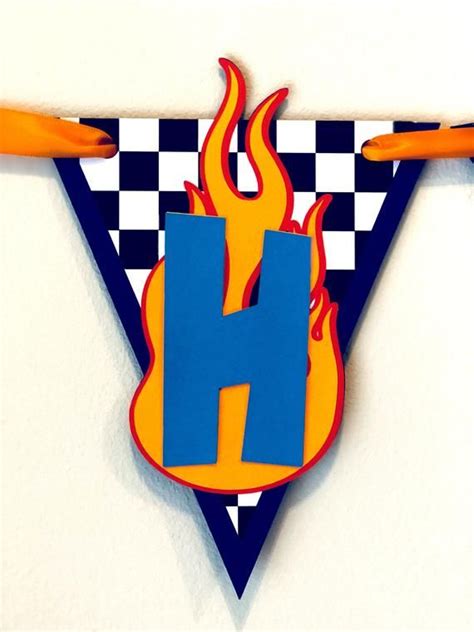 hot wheels birthday banner, Race car birthday banner, racing theme ...