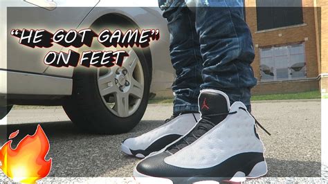 AIR JORDAN 13 "HE GOT GAME" REVIEW & ON FEET 2018 - YouTube