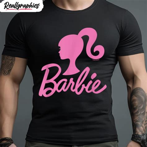 Barbie Barbie Pink Logo Glitter T Shirt - Reallgraphics