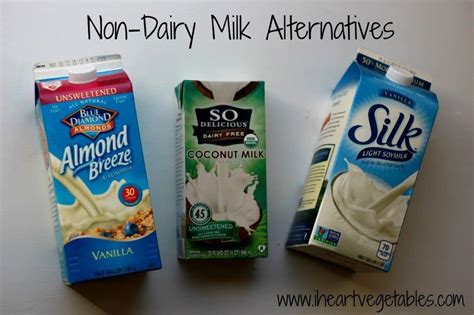 Non-Dairy Milk Alternatives - I Heart Vegetables