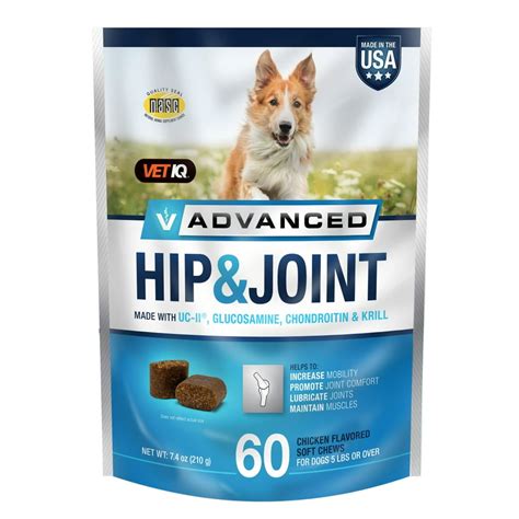 VetIQ Advanced Hip & Joint Supplement for Dogs, 60 count - Walmart.com ...