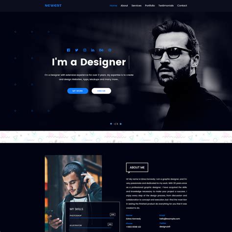 Static Portfolio Website Template