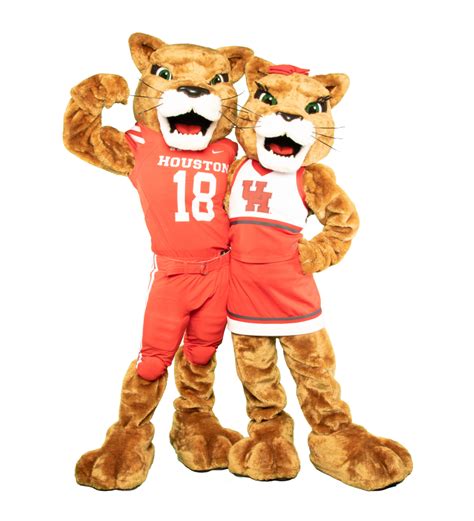 July 2019: University of Houston - Sasha and Shasta - Mascots