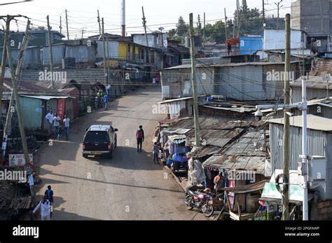 KENYA, Nairobi, Kibera slum / KENIA, Nairobi, Slum Kibera Stock Photo ...