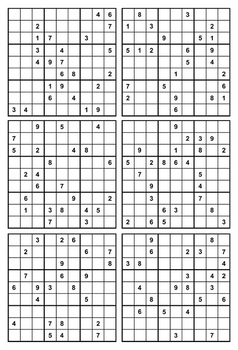 16 Sudoku - 10 Free PDF Printables | Printablee