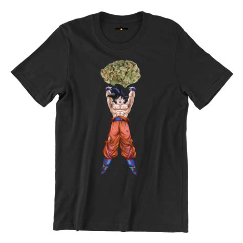 Goku Weed Genkidama Drip T-Shirt • SuperSaiyanShop