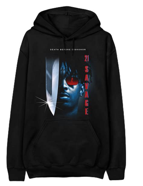 21 Savage Merch Nightmare Black Hoodie | WHAT’S ON THE STAR?