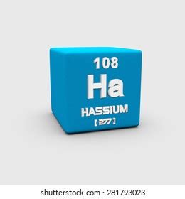 Atomic Number Hassium Stock Illustration 281793023