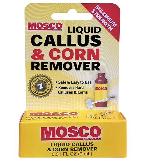 4 Pack Mosco Callus And Corn Remover Liquid .3 oz Maximum Strength ...