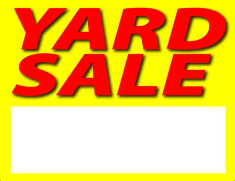 Images for printable yard sale sign clipart free to use clip – Clipartix