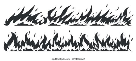 Flame silhouette Royalty Free Stock SVG Vector and Clip Art