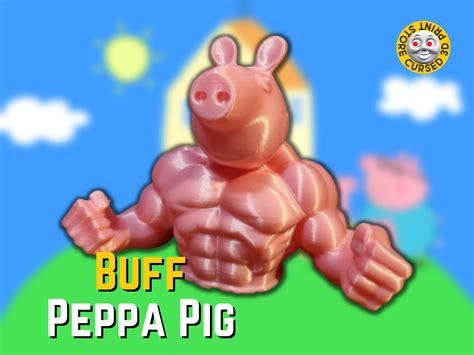 Buff Peppa Pig Cursed Gift Peppa Pig Meme New Parent - Etsy Finland