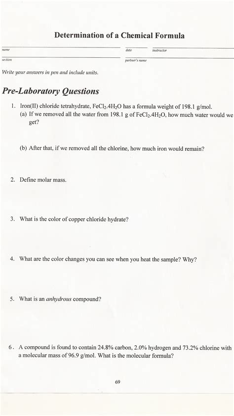 Solved 1. Iron(II) chloride tetrahydrate, FeCl2.4H2O has a | Chegg.com