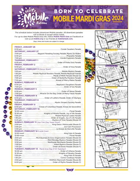 Mardi Gras 2024 Mobile Parade Schedule - Timi Adelind