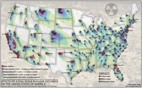 US Nuclear Target Map: Most Safe and Unsafe Areas - Survival Freedom