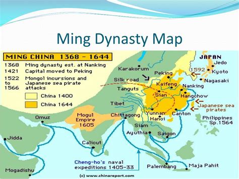 Ming Dynasty China Map