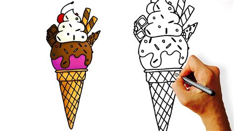 Food Ice Cream Summer Food Ice Cream Cute Drawings - Foto Kolekcija