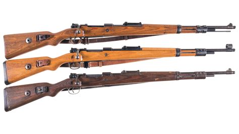 Three World War II German Military Bolt Action Rifles