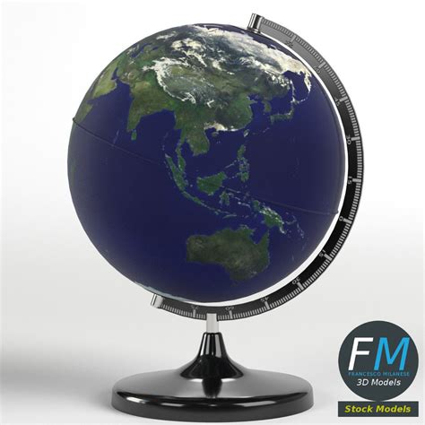 Desktop Earth world globe 3D model | CGTrader