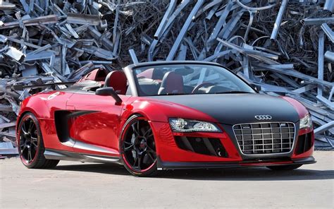 Red ABT Audi R8 GT Spyder front side view wallpaper - Car wallpapers ...