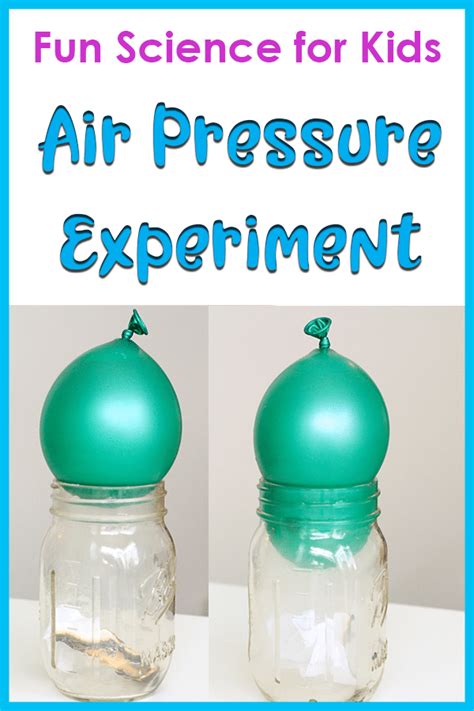 Balloon Air Pressure Experiment for Kids