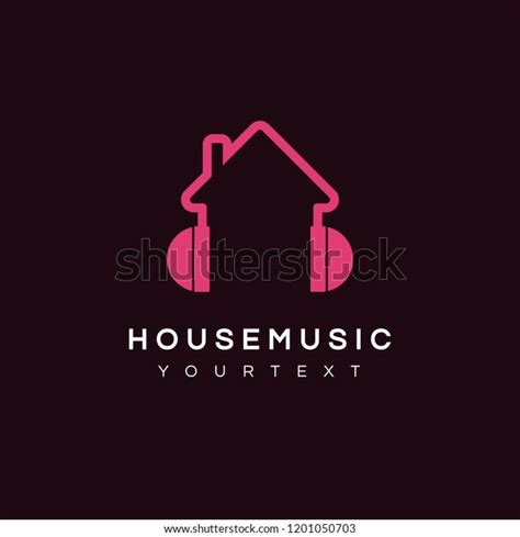 House Music Logo Stock Vector (Royalty Free) 1201050703