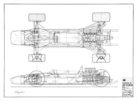 Lotus 49 Schematic | Race car chassis, Blueprints, Cycle car