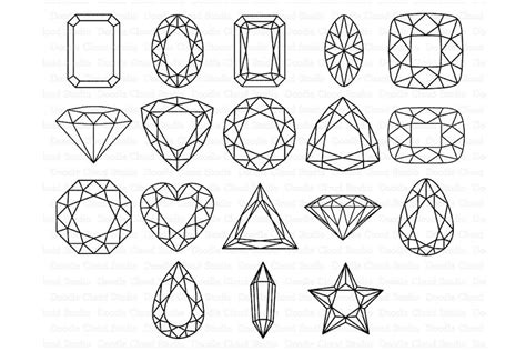 Gem SVG, Diamond SVG, Precious Stone - Illustrations | Gem drawing ...