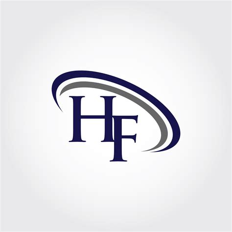 Monogram HF Logo Design By Vectorseller | TheHungryJPEG