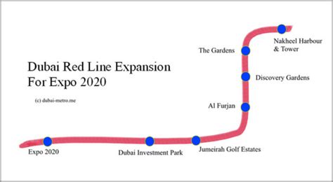 Dubai Metro Red Line Expansion - Dubai Metro Information