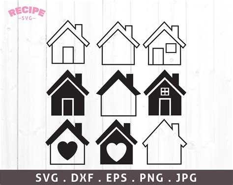 Haus svg House Outline svg Haus png Haus svg Haus Clipart | Etsy