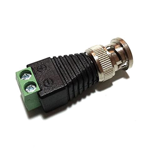 20Pcs Coax CAT5 BNC Male Connector To Camera CCTV BNC UTP Video Balun ...