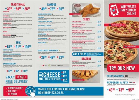 Domino's Pizza Menu Prices & Deals