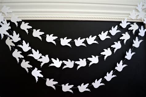 Wedding Garland Paper dove garland birds garland Baby