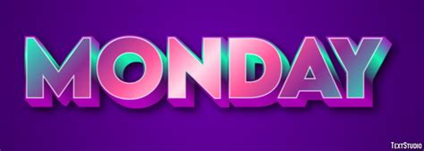 Monday Text Effect and Logo Design Event