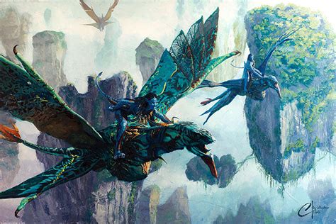 Avatar Flight of the Ikran Painting by Christopher Clark - Pixels