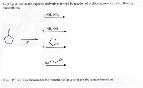 Solved Provide the expected derivatives formed by reaction | Chegg.com