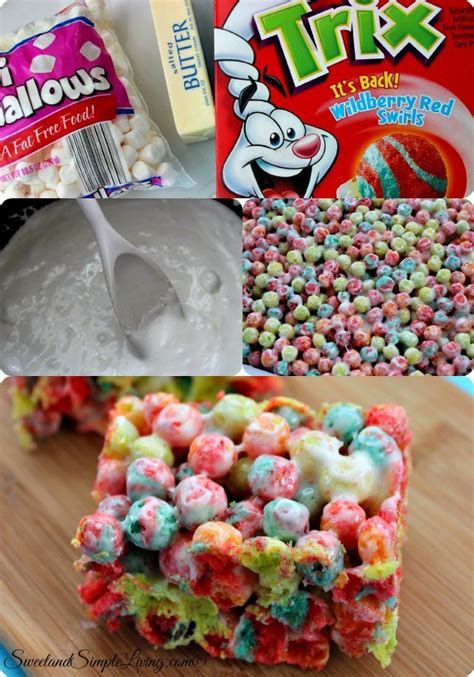 Trix Cereal Bars! Just 3 Ingredients to make these!