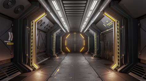 Sci-Fi Corridor (Unreal Engine 4), Jerod Oakes on ArtStation at https ...